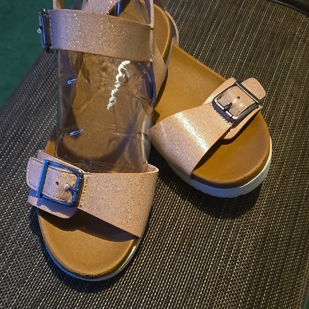 Nina Pink Sandals with Adjustable Straps